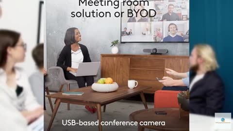 Logitech MeetUp Video Conferencing System, Ultra HD 4K/1080p/720p, 3 Microphones