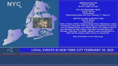 Local Events in New York February 20, 2025