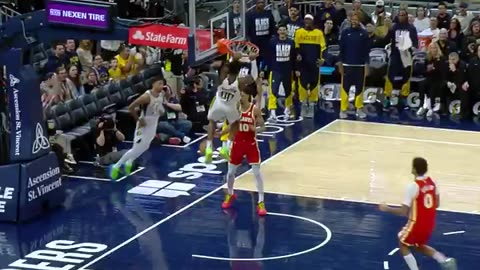 Haliburton to Mathurin: Alley-OOP SLAM! 🤯 #Pacers #NBA