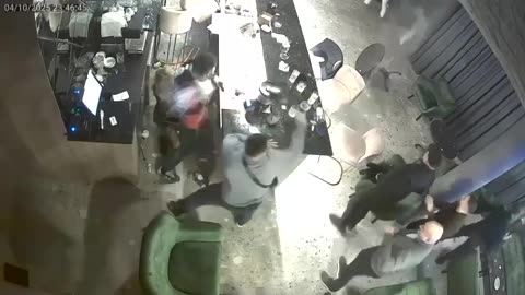 Insane Altercation Inside a Bar in Kyiv