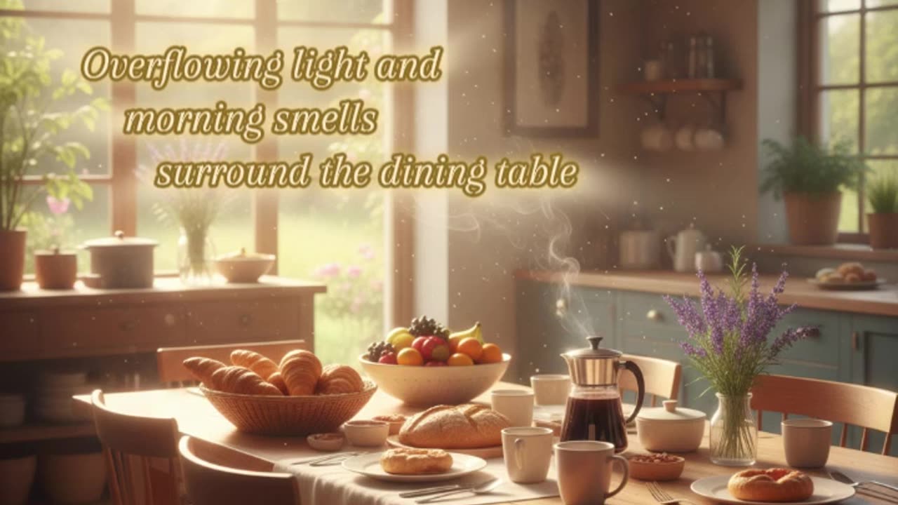 Overflowing light and morning smells