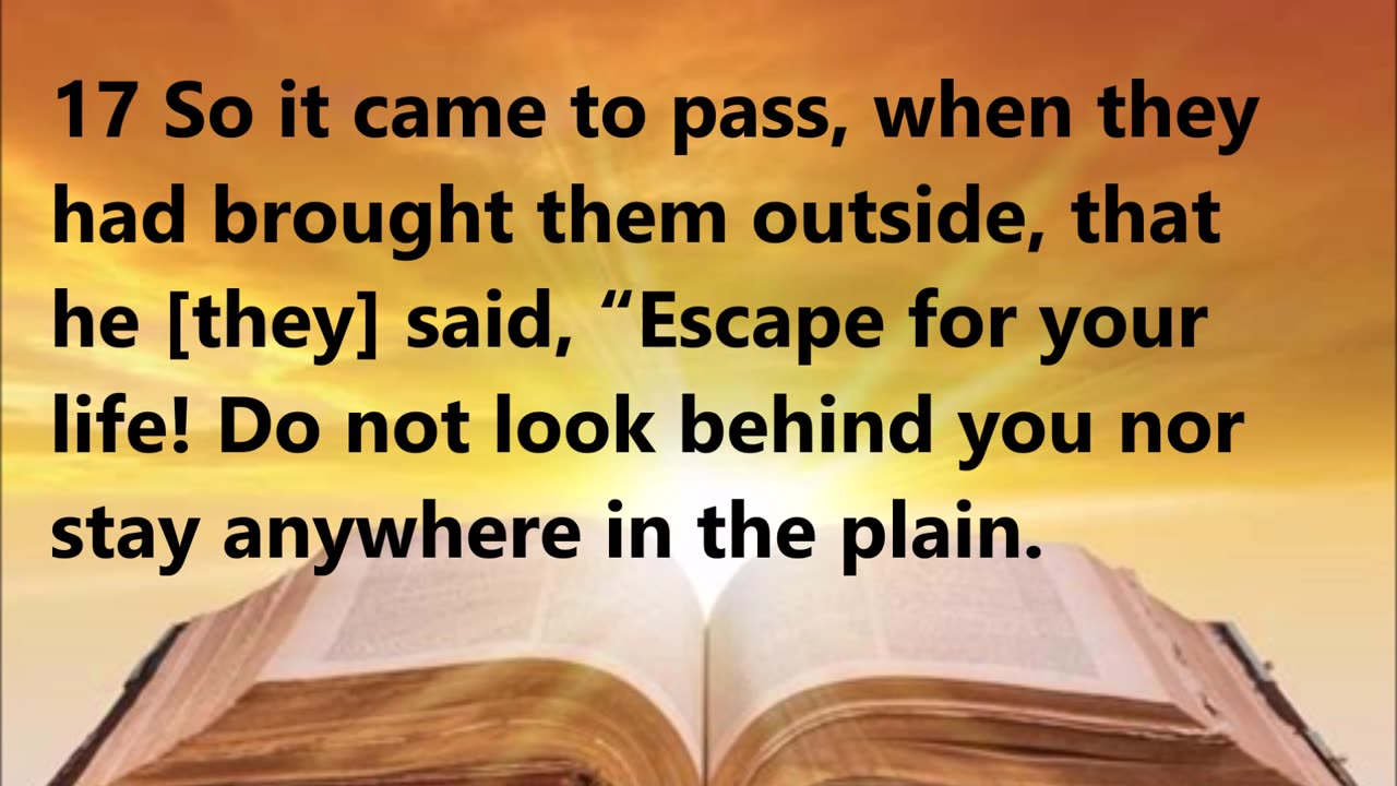 The escape from Sodom.