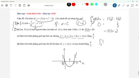 3 1b Tính diện tích Chọn đúng sai mp4