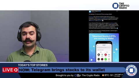 The Crypto Radio Live: Tokenized U.S. stocks on Telegram Wallet; Spacecoin goes to space