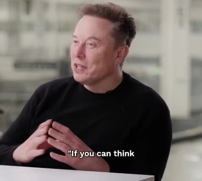 Elon: humanity closing in on future where work IS optional,anything you imagine can be created