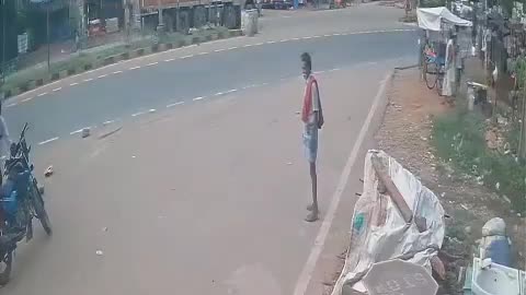 Cctv footage Live Accident