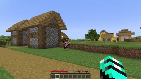 My Minecraft Village Was SPLIT in HALF by an Evil YouTuber