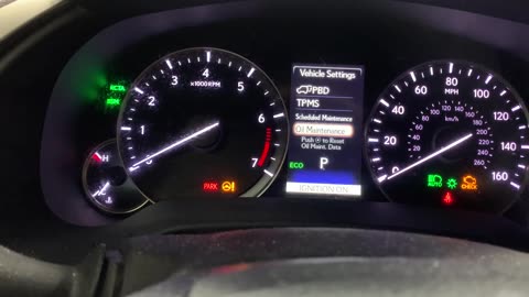 2017 Lexus RX350 - Maintenance Reset