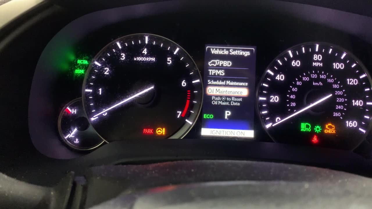 2017 Lexus RX350 - Maintenance Reset