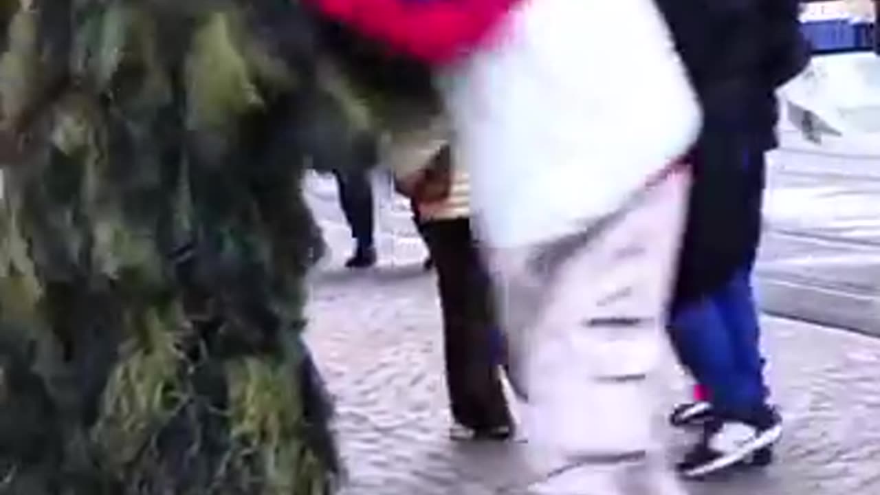 shake hands with the bush man