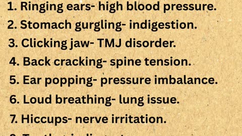 Your Body's Strange Sounds Explained.