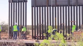 Border wall construction is happening.