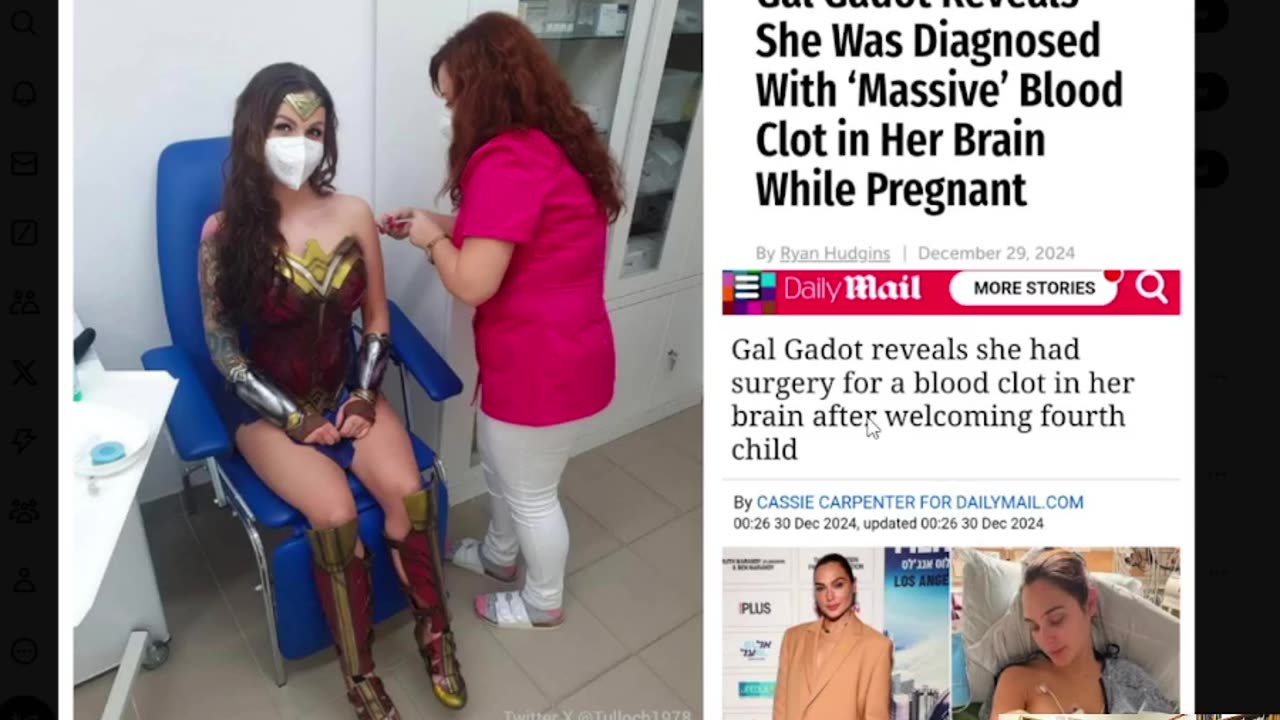 Wonder Woman, Gets Mysterious BLOOD CLOT!! Doctors BAFFLED!! GAL GADOT