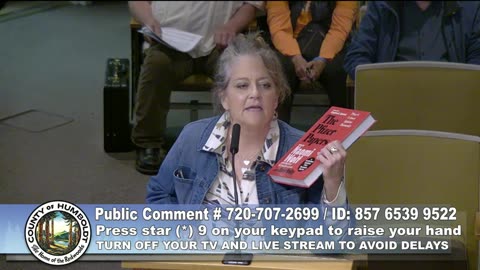 HUMBOLDT COUNTY BOARD OF SUPERVISORS MEETING 9/23/25: STOP THE SHOTS!