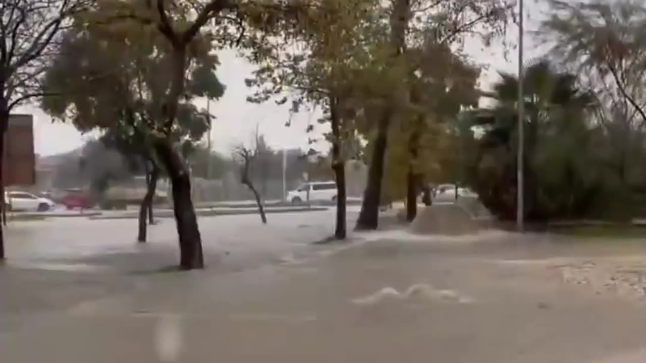 Streets in Adana, Turkey, have turned into rivers after extreme rainfall