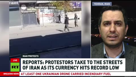 Protestors take to the streets of Iran as currency hits record low