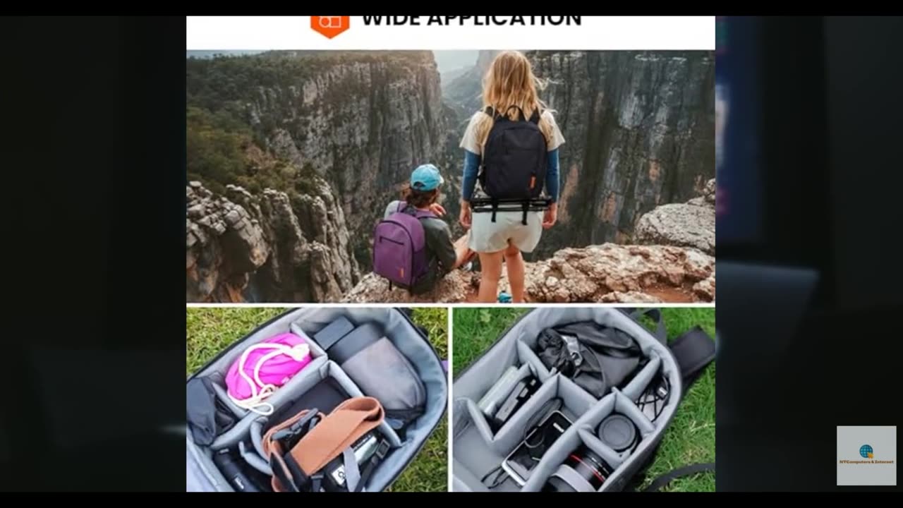 TARION Camera Bag Professional Camera Backpack Case with Laptop Compartment Wate