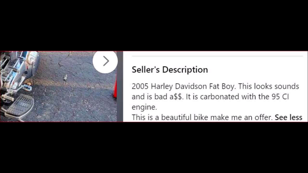 NEW HARLEY CHOPPER PROJECT FATBOY DIRT CHEAP!