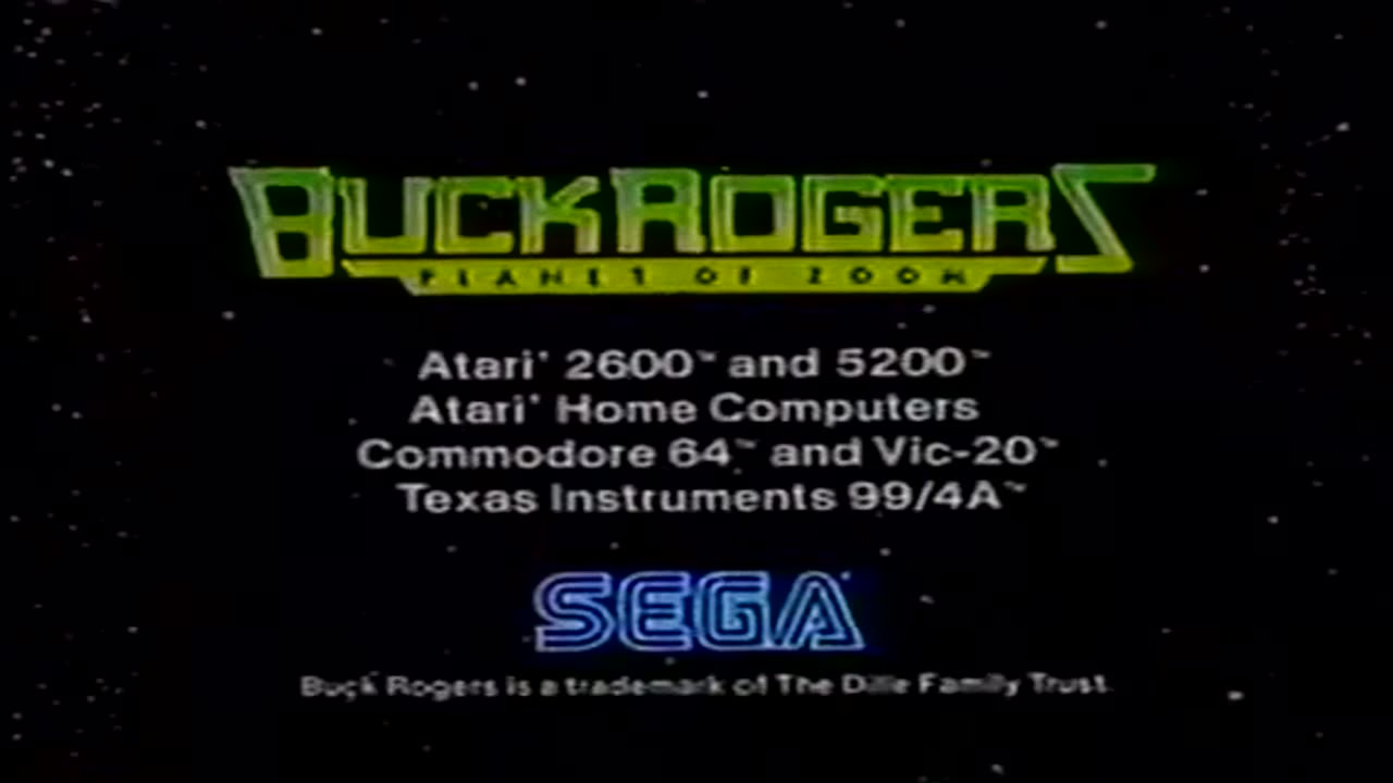 "Buck Rogers: Planet of Zoom" by Sega Atari 2600 Video Game TV Commercial from 1983