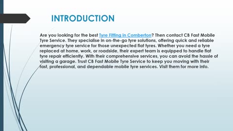 Best Tyre Fitting in Comberton