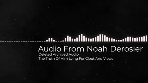 Noah Derosier Admits He Lied About Everything For Clout And Views. What A Shocker