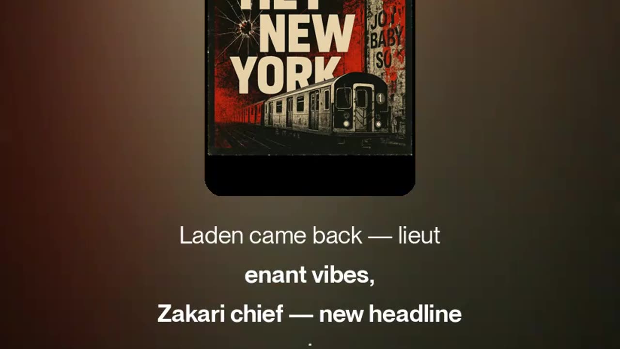 Hey, New York... clap for yourself.