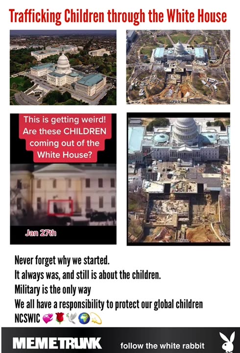 Did you know they were trafficking children under the White House?