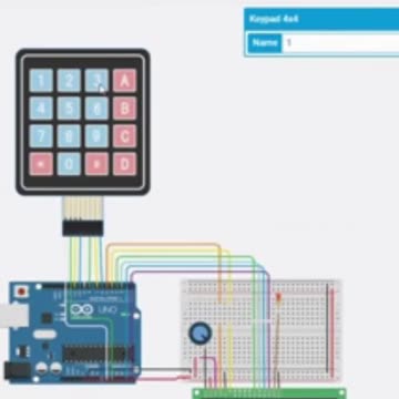 I made Crazy #Arduino 4x4 Keypad With LCD #Tinkercad #AeroArduino