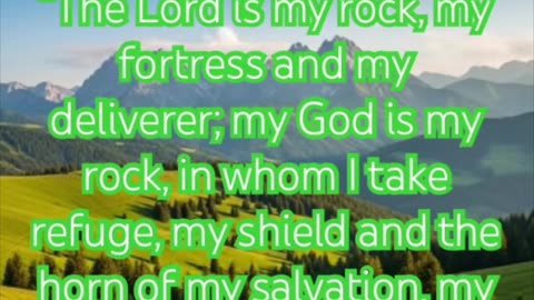 christian mesh "the Lord is my rock,