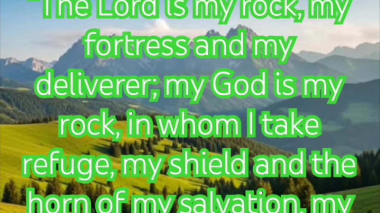 christian mesh "the Lord is my rock,