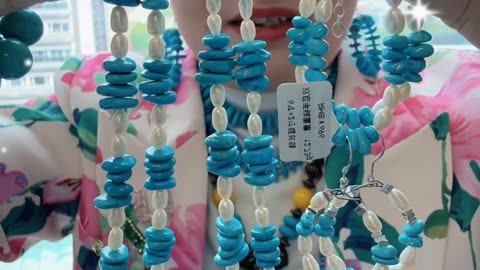 20251021-04 Natural Original Turquoise Pendant Neck Condenses Emerald