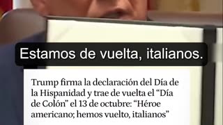 Trump signs the Hispanic Heritage Day declaration, bringing back Columbus Day.