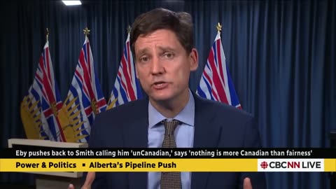 'Non-existent' Alberta pipeline putting 'real' private B.C. projects at risk: Eby | Power & Politics
