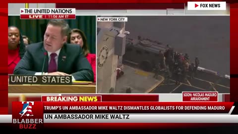 Trump's UN Ambassador Mike Waltz Dismantles Globalists For Defending Maduro