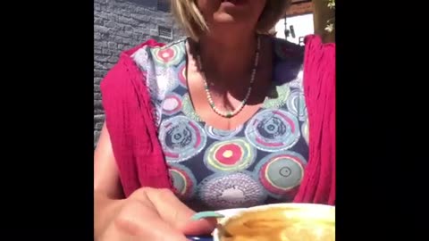 Sunny Southwold Suffolk morning coffee