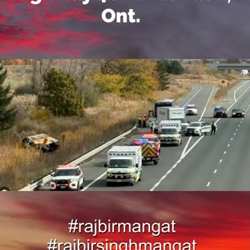 Police investigate fatal school bus crash on Highway 401 in London, Ont.