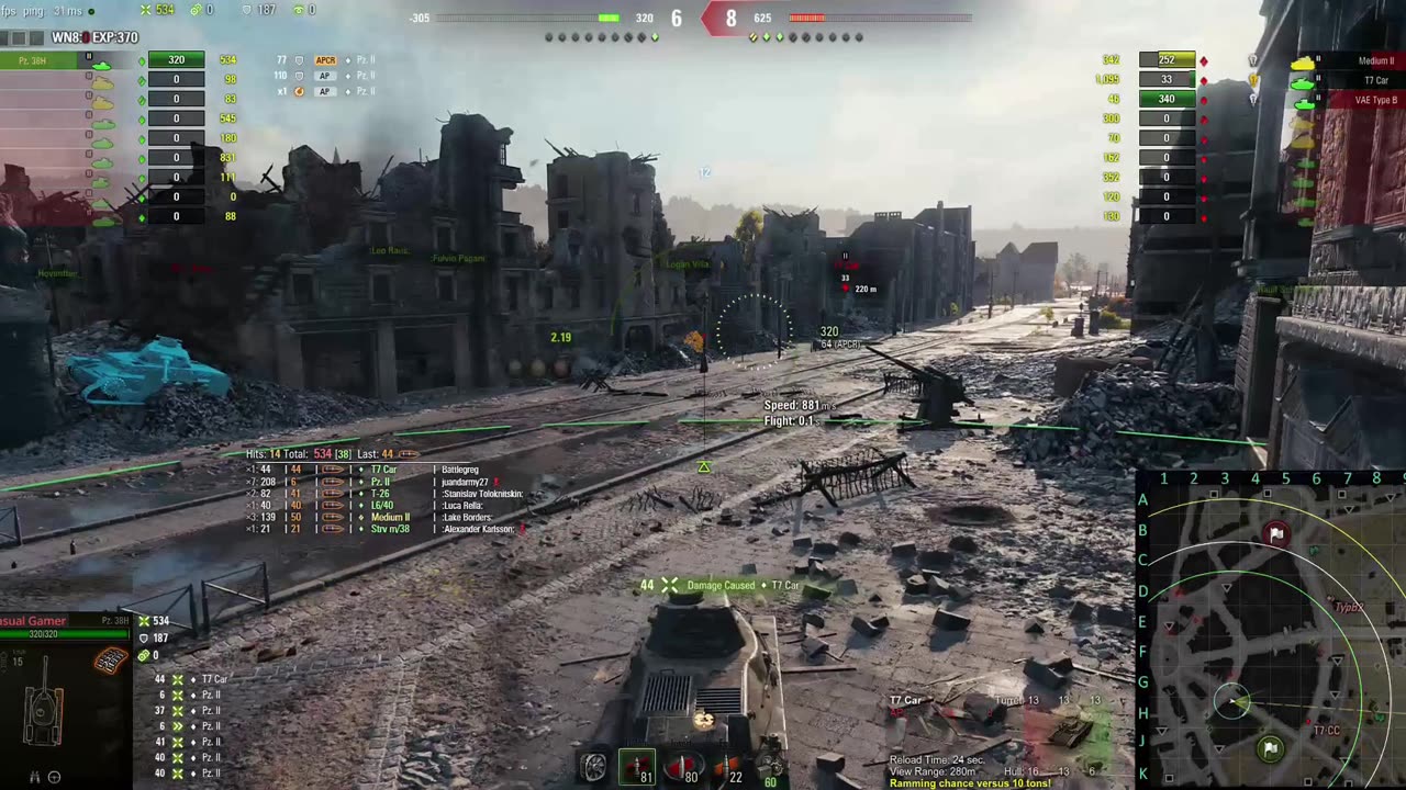 Pz. 38H GOES ON A KILLING SPREE IN RUINBERG! 5 KILLS & 1,159 DAMAGE! Insane World of Tanks Gameplay
