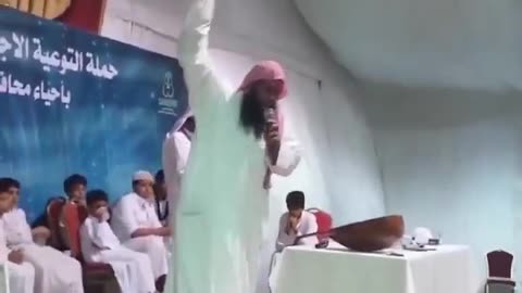 Allah does not like music, so his followers destroy musical instruments.