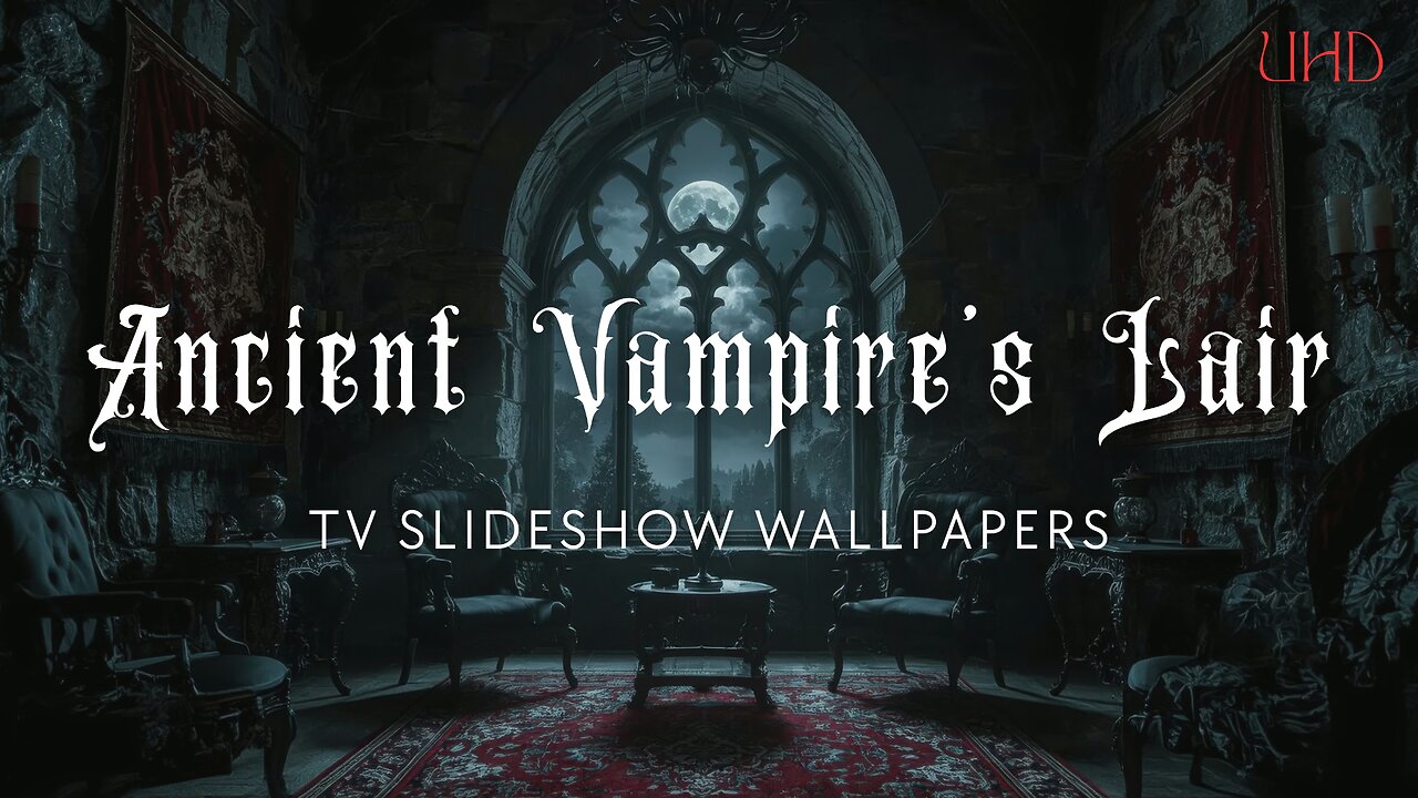 Ancient Vampire's Lair – 5-Hour Slideshow Wallpapers (10 Images – 1 Every 30 Minutes)