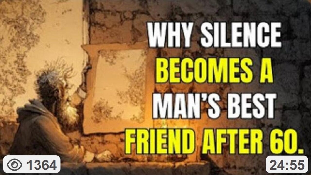 Why Silence Becomes a Man’s Best Friend After 60 ~ by Strong Mindset 10.24.25