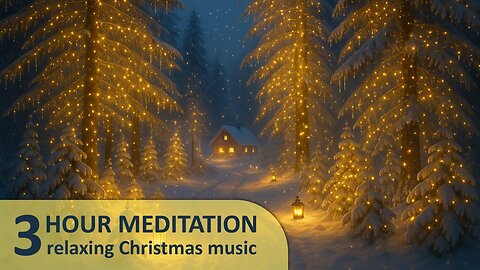 3 Hour Meditation – Relaxing Christmas Music in Enchanted Snowy Forest