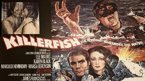 KILLER FISH 1979 Wiseguy Thief Hides Stolen Gems in Piranha Infested Waters FULL MOVIE HD & W/S