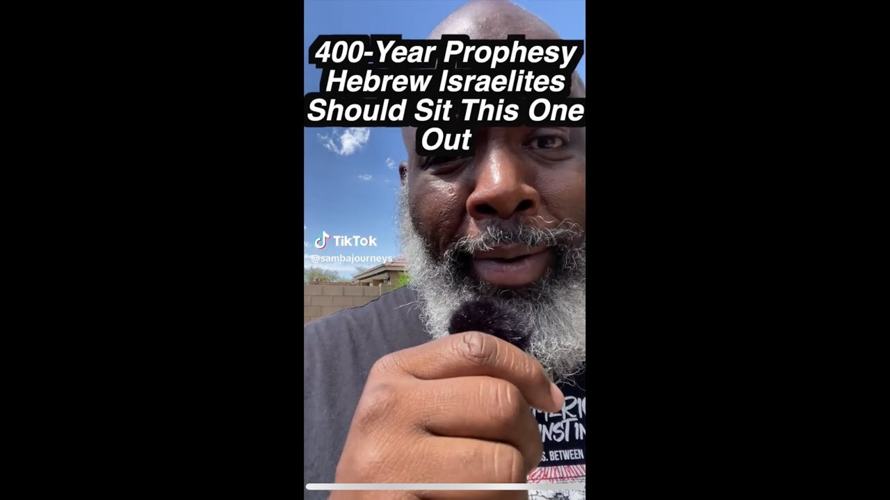 RE: 400 YEAR PROPHECY: HEBREW ISRAELITES SHOULD SIT THIS ONE OUT??