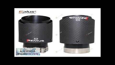 REMUS Car Matte Carbon Fiber Muffler Tip Exhaust System Pipe Mufflers Nozzle Review