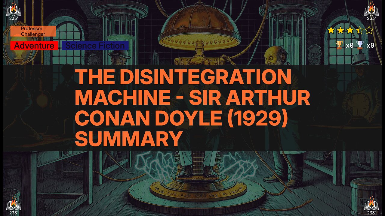 The Disintegration Machine - Sir Arthur Conan Doyle (1929) Summary (Professor Challenger - 5)