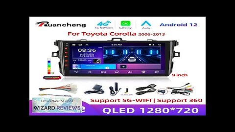 9" Android12 Car Stereo Radio for Toyota Corolla E140/150 2007 2008 2009 Review