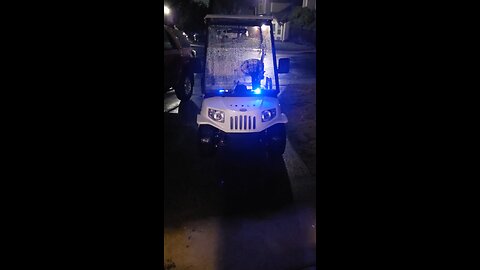 Tesla golf cart cop