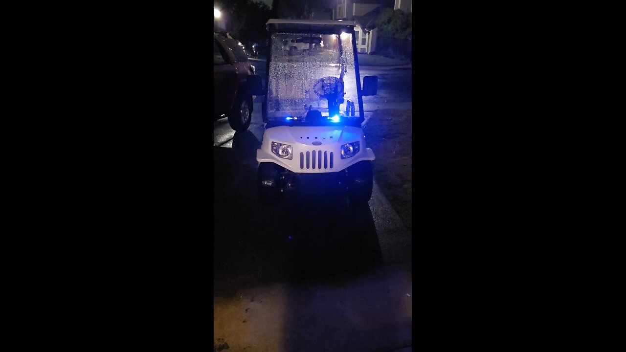 Tesla golf cart cop