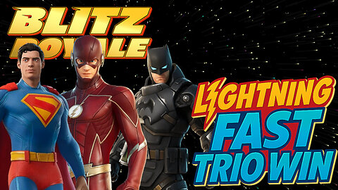Lightning Fast Trio Win! in Fortnite Blitz Royale (Just The Win)