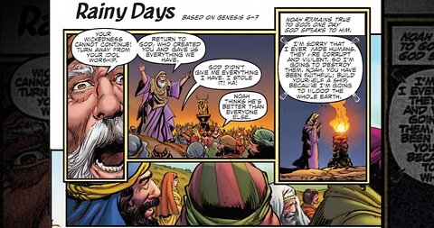 Bible Comics Rainy Days Noah's Flood